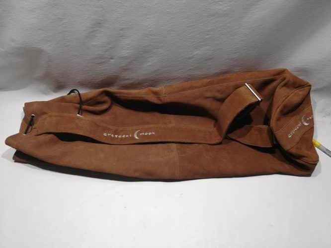 Crescent Moon Yoga Bag Brown Leather