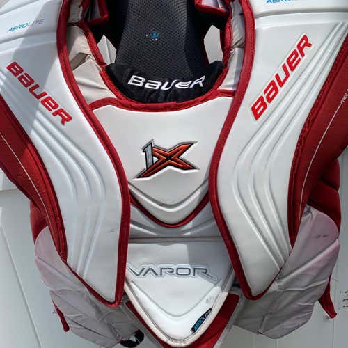 Used Large Bauer Vapor 1X Goalie Chest and Arm Protector Pro Stock Goalie Chest Protector