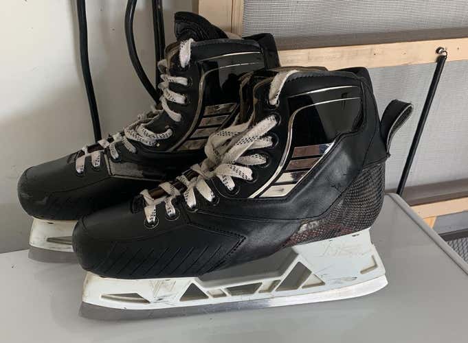 Used True 2 Piece Pro Stock Size 9 Hockey Goalie Skates