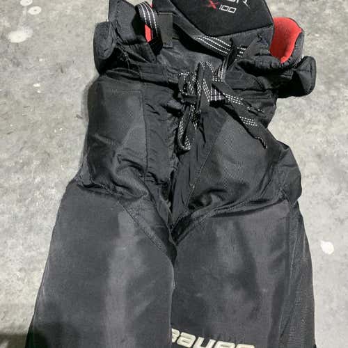 Black Used Medium Bauer Vapor x100  Hockey Pants