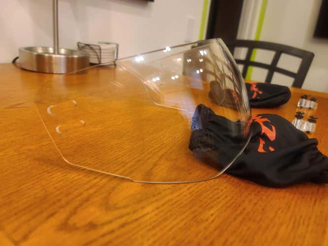 New Senior CCM Laser Cut Curve Visor