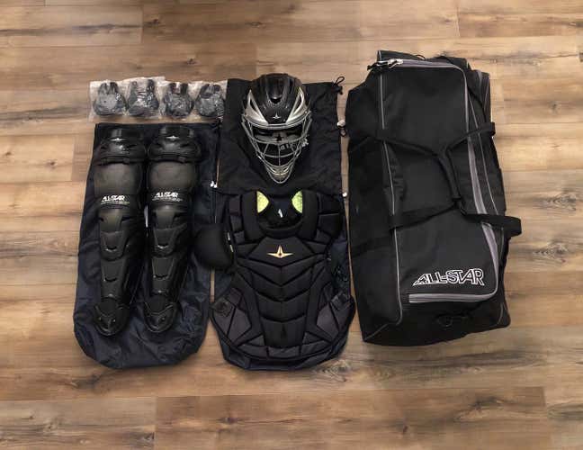 All-Star System 7 Axis Catcher’s Set + Ba