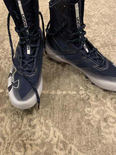 *NEW* $140 UNDER ARMOUR HIGHLIGHT MC FOOTBALL CLEATS 3000177-402 SIZE 10