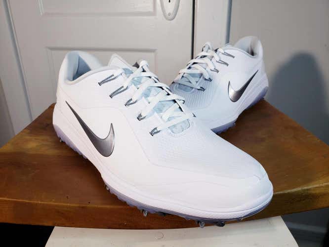 Nike React Vapor 2 Golf Shoes White Cool Grey Mens Size 12