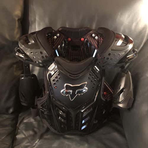 Black Used Fox Chest Protector Roost Guard