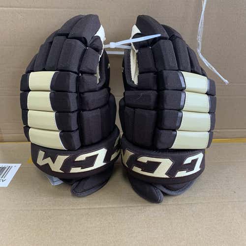 Pro Stock Hershey Bears CCM Pro Model Hockey Gloves Senior 14” New
