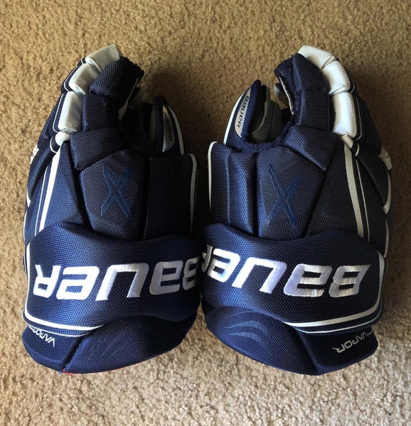 Bauer Vapor X Velocity Lite Senior 15” Gloves - Navy Blue