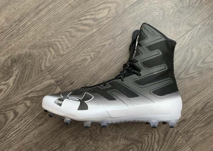 Men's UA Highlight MC Football Cleats (Men’s Size 16 (Black/White ) New