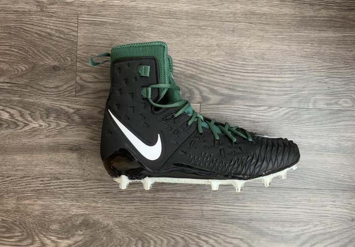 Nike Force Savage Elite TD Men’s Football Cleats (Size 14.5) Black/Green/White (New)