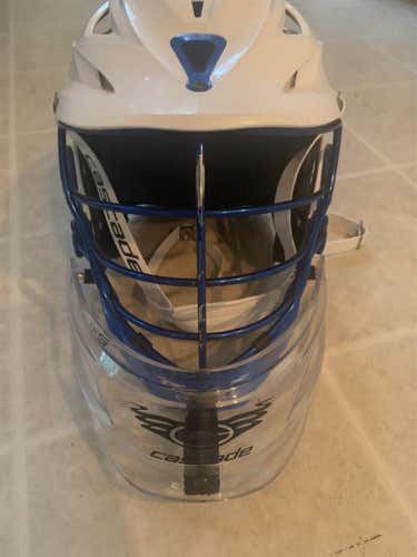 White Used Goalie Cascade R Helmet