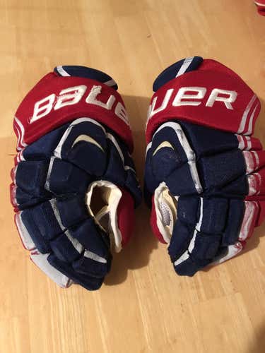 Montreal Canadiens Senior Bauer APX Pro Gloves 14" Pro Stock New Palms