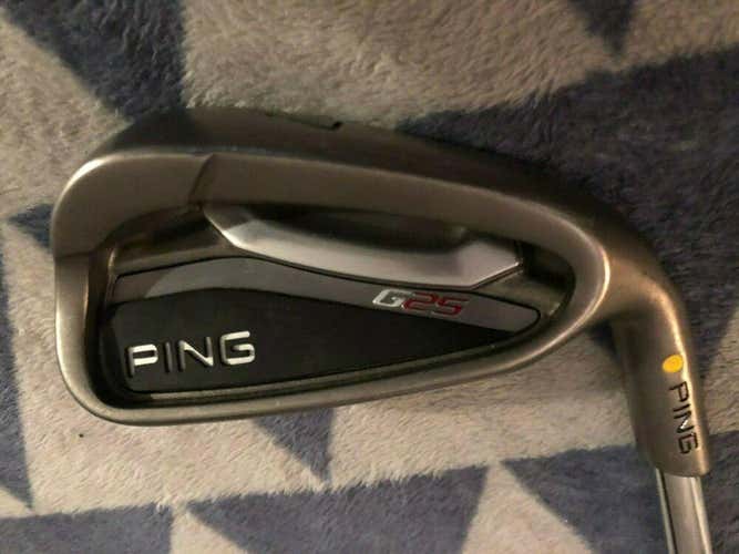 Ping G25 7 Iron, Yellow Dot, Righty, Steel Stiff Flex, Authentic, DEMO/Fitting