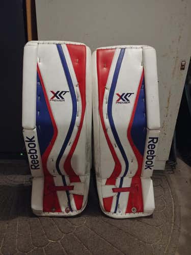 Used 33" Reebok Premier XLT Goalie Leg Pads