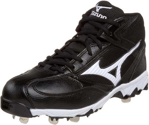 Mizuno Men's 9 Spike Vintage G5 Mid Baseball Cleat - Size 8 - NEW