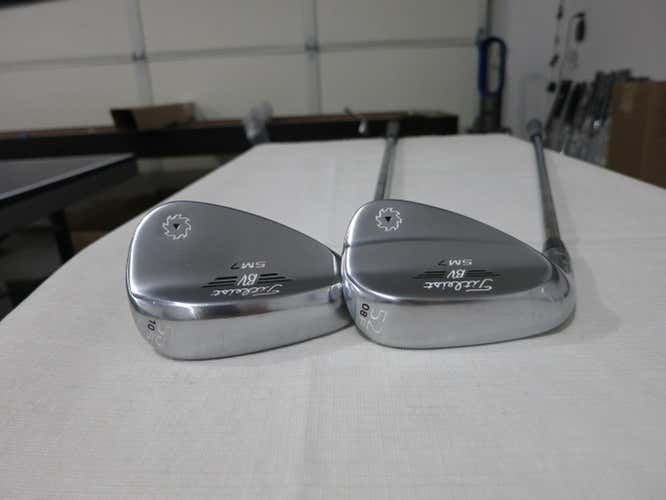 Titleist Vokey SM7 Tour Chrome Wedge Set - 52* - 56* - Dynamic Gold Steel - LH