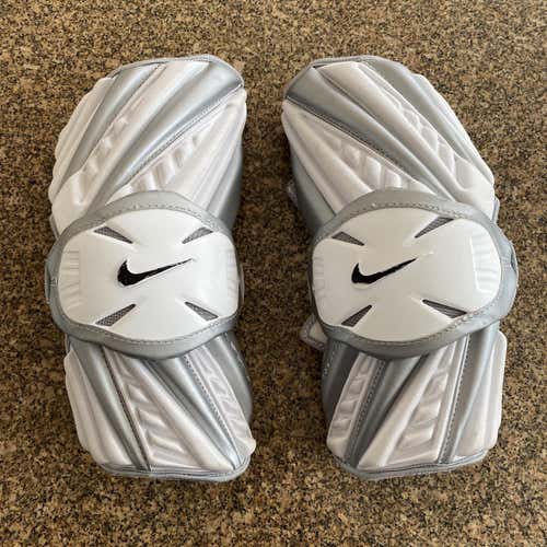 White Large Nike Arm Pads