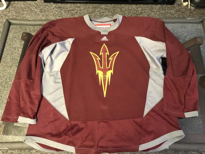 ASU Sun Devils Pro Stock Practice Jersey Maroon sz 56