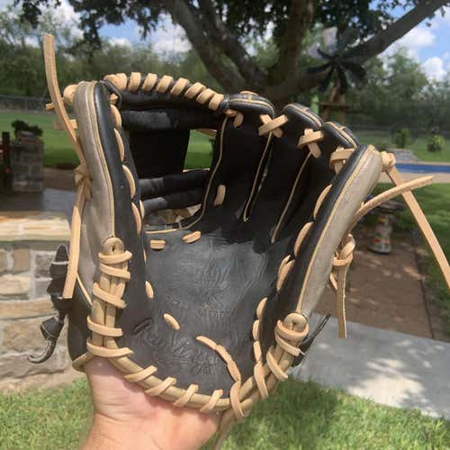 Black Used Infield Heart of the Hide 11.5" Baseball Glove