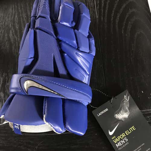 Blue New Nike Vapor Elite 13" Lacrosse Gloves