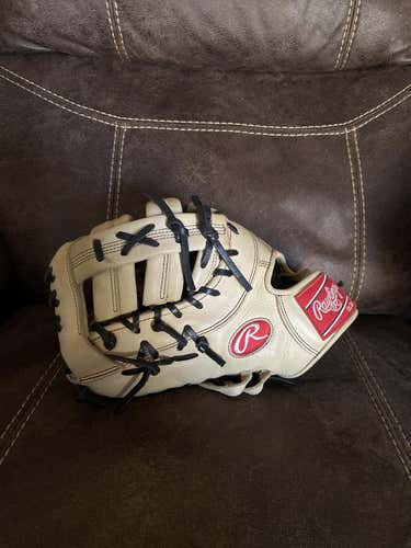 White Used Kid Pitch (9YO-13YO) Rawlings First Base Left Hand Throw Gold Glove Elite Baseball Glove"