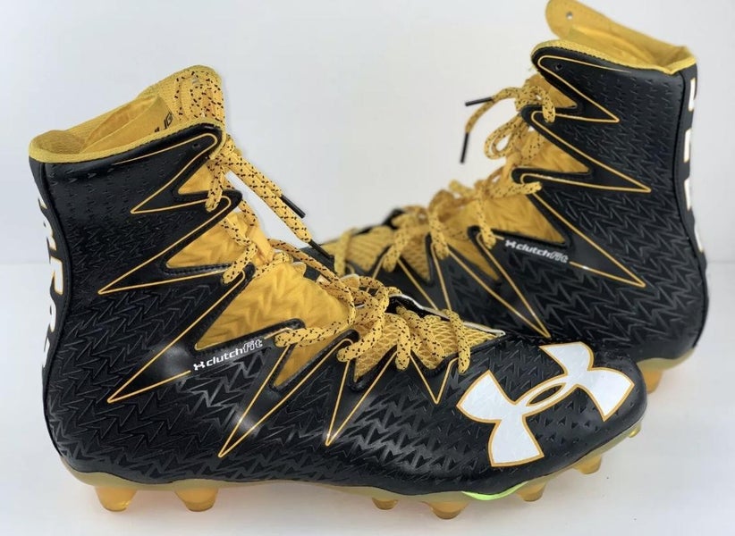 Under Armour Highlight MC Football Cleats Black Gold 1287489 054