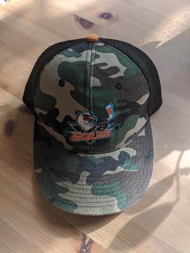 San Diego Gulls AHL - 2017 Military Appreciation Camo trucker hat (USED)