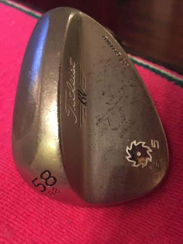 Titleist SM5 58* 08 Vokey Spin Milled Wedge M Grind Nickel Finish 35” RH