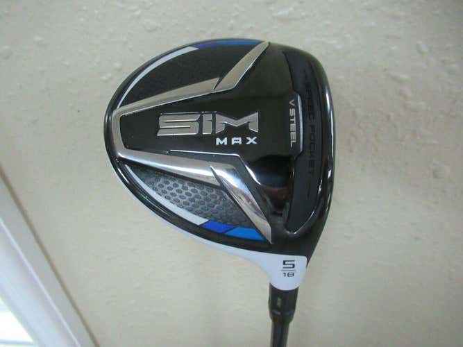 MINT TAYLORMADE SIM MAX 18*  5 WOOD VENTUS Blue 60g STIFF FLEX GRAPHITE HC INCL