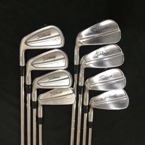 Used Left Hand Extra Stiff Flex Steel Shaft Iron Set