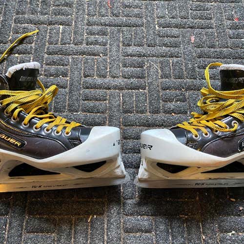 Used Bauer Supreme One100 Regular Width  Size 7 Hockey Goalie Skates