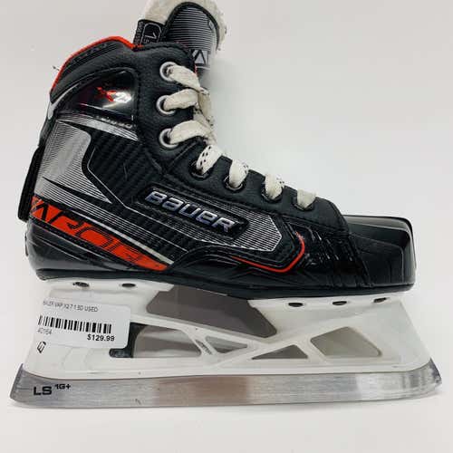 Used Bauer Vapor x2.7 Regular Width  Size 1.5 Goalie Skates