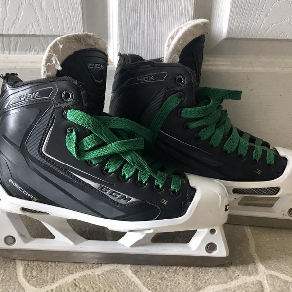 Used CCM Ribcor 40K Regular Width Size 5 Hockey Goalie Skates