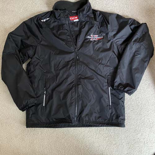 Black Adult Large CCM ZIP Jacket Worn One Time