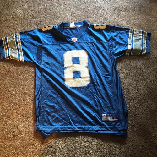 #8 Mike McMahon Detroit Lions Jersey - M/L Good Condition Used