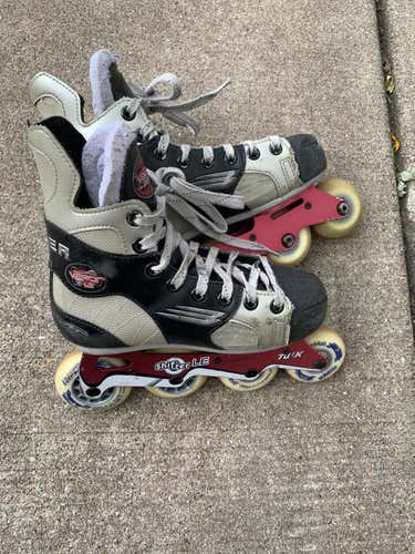Used Junior Bauer Inline Skates Regular Width Size 1