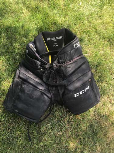 Black Used Medium CCM Premier Pro Hockey Goalie Pants
