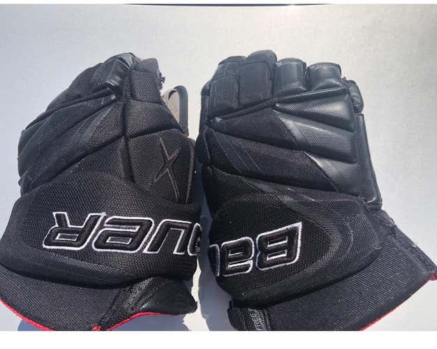 Black Used Bauer Vapor 1X Lite 14" Gloves