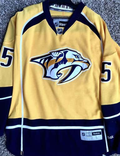 Yellow Adult Large Reebok Jersey