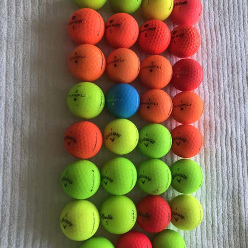 31 Matte Finish Golf Balls (Various Brands) 5A&4A Quality!