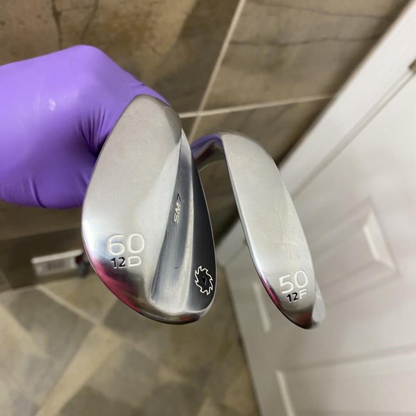 Vokey SM7 Tour Chrome Wedge 60°,50°, SetWedge Flex Steel Shaft Used Right Handed