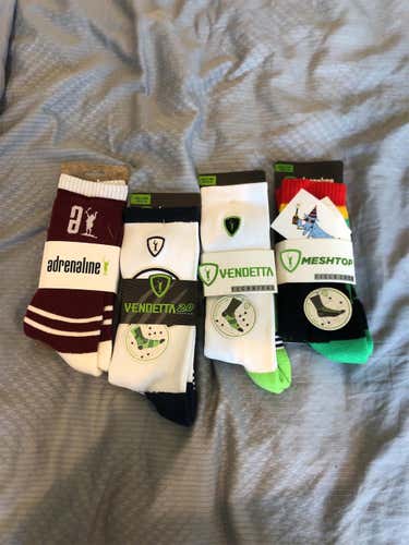 Four Pairs Of Adult Large Adrenaline Socks