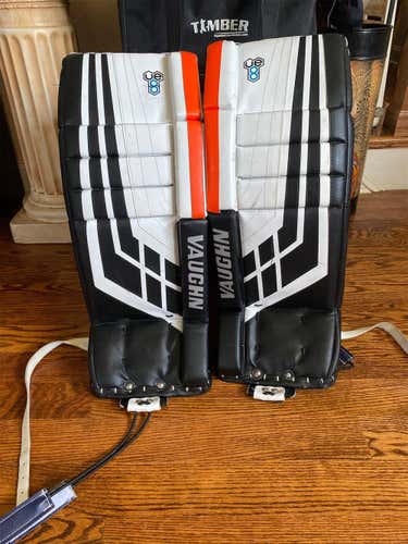 Used 24" Vaughn Goalie Leg Pads