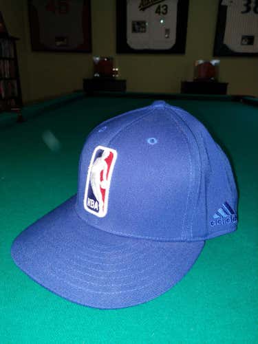 Blue Adidas NBA logo hat