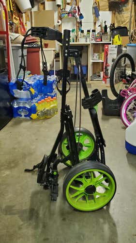 Black/Green Used Unisex Caddytek Caddylite 11.5 V2 3 Wheel Push Cart