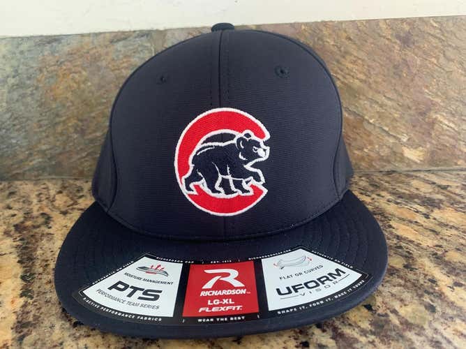 New Richardson Chicago Cubs Hat Lg/xl Flex fit Flat Brim