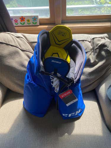 Blue New Large CCM Tacks 9060  Hockey Pants