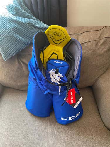 Blue New Small CCM Tacks 9060  Hockey Pants