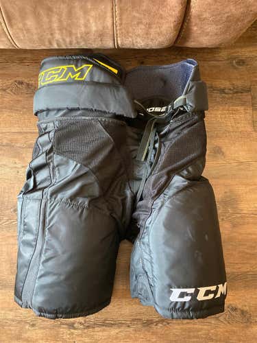 Black Used Medium CCM Tacks 4052 Hockey Pants