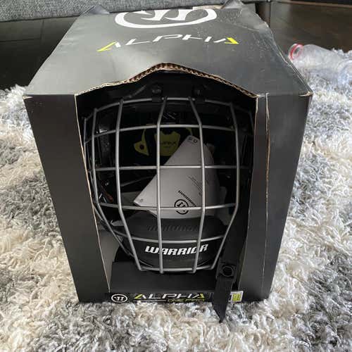 Black New Medium Warrior Alpha One Pro Helmet