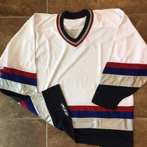 Vancouver Canucks Style White Adult XL CCM Jersey